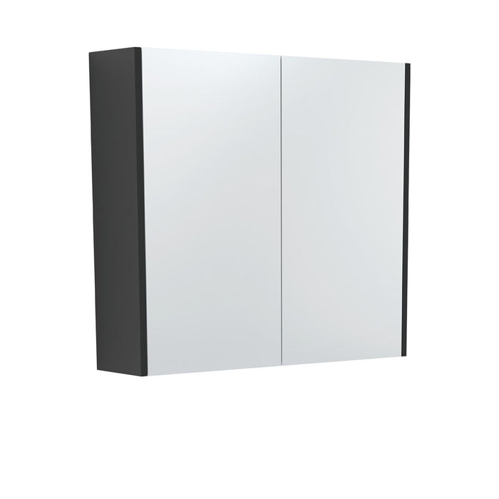 600-1500*670*180mm Fienza Satin Black Copper-free Glass Rectangle Pencil Edge Shaving Cabinet