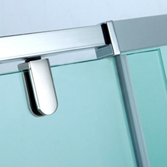 700-1470x2000mm Semi-frameless Pivot Door Wall to Wall Chrome Fittings 6mm Glass Shower Screens - HD reno