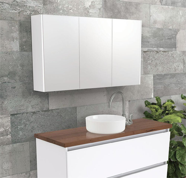 600-1500*670*180mm Fienza Gloss White Copper-free Glass Rectangle Pencil Edge Shaving Cabinet
