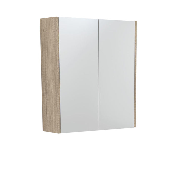600-1500*670*180mm Fienza Scandi Oak Copper-free Glass Rectangle Pencil Edge Shaving Cabinet
