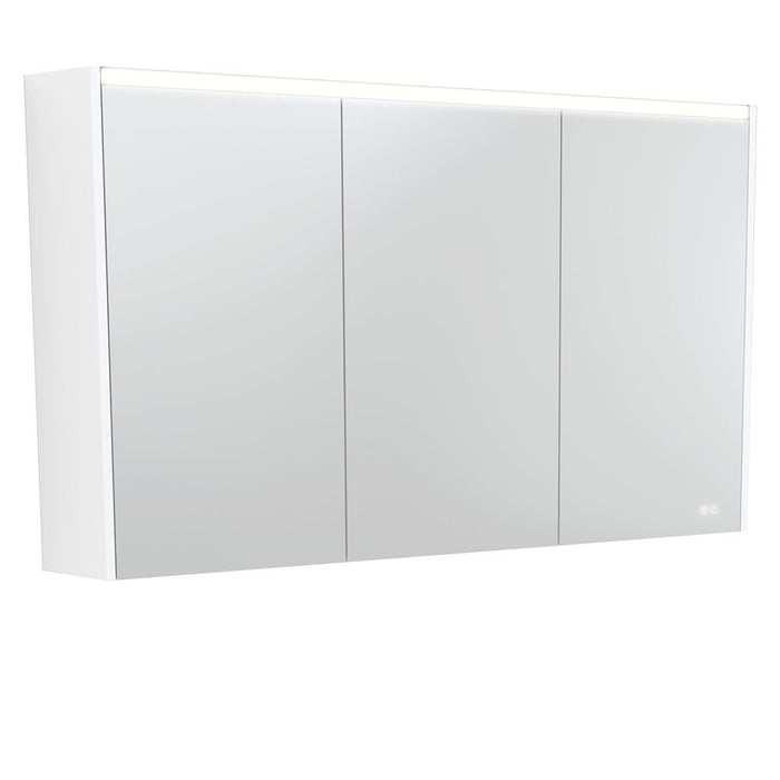750-1200*670*180mm Fienza Gloss White Copper-free Glass Rectangle Pencil Edge LED Shaving Cabinet