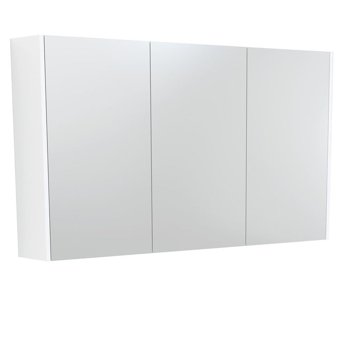 600-1500*670*180mm Fienza Satin White Copper-free Glass Rectangle Pencil Edge Shaving Cabinet