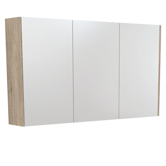600-1500*670*180mm Fienza Scandi Oak Copper-free Glass Rectangle Pencil Edge Shaving Cabinet
