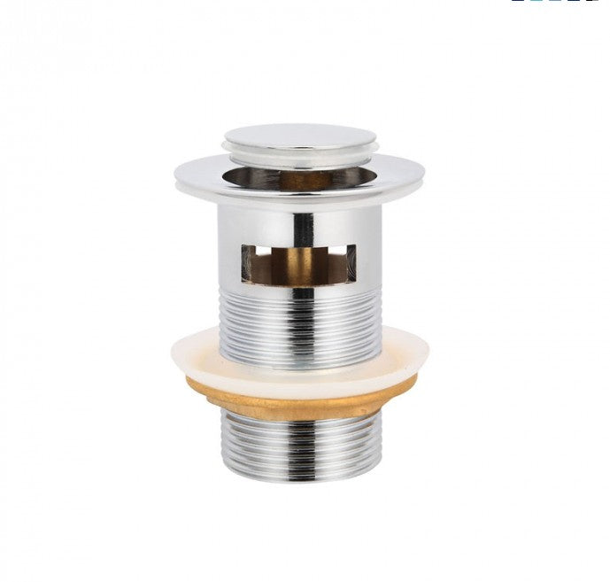 32mm BK HANDEL Chrome Brass With Overflow Basin Pop Up Wastes - HD reno