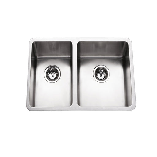440*610*200mm BK Traditionell 304 Stainless Steel Chrome Square Top Mount / Under Mount Double Bowls Laundry Kitchen Sink - HD reno