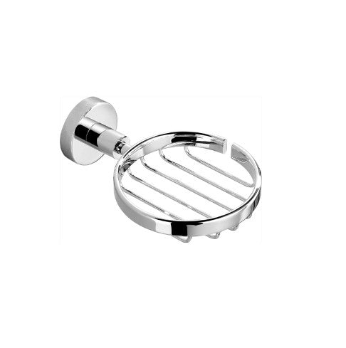 BK WAHLEN Chrome Zink Alloy Round Soap Basket - HD reno