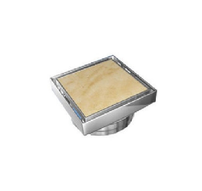 100mm BK WAHLEN 10 (TRADE) ECKIG Chrome/Matt Black/Brushed Nickel/Brushed Bronze/Brushed Gold Stainless Steel Square Smart Tile Insert Waste