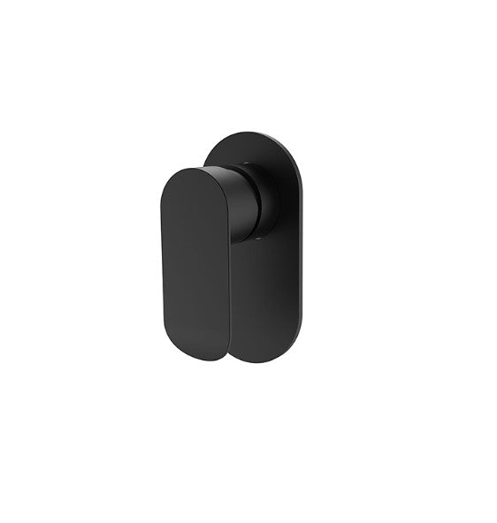 BK Chrome/Matt Black/Brushed Nickel Brass Oval Curve Handle Shower/Wall Mixer - HD reno