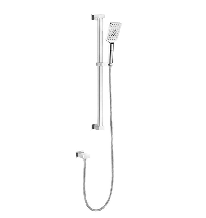BK Kasten Brass Chrome/Matt Black/Brushed Nickel Multifunction Sliding Rail Showers - HD reno
