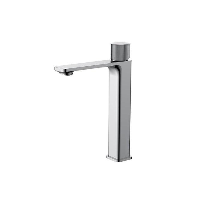 BK QI Kasten Chrome/Matt Black/Brushed Nickel/Gunmetal Grey Brass Square Tower Tall Basin Mixer - HD reno