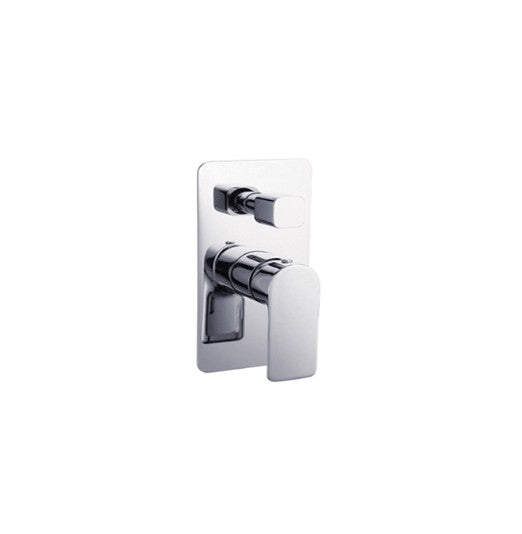 BK Luxus Chrome/Matt Black/Brushed Nickel/Brushed Gold/Brushed Gun Metal Brass Square Shower Wall Mixer With Diverter