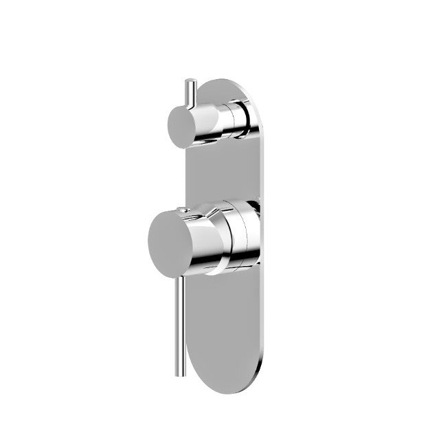 BK Morgan Chrome/Matt Black/Brushed Nickel/Brushed Gold/Brushed Bronze/Brushed Gun Metal Brass Round Shower/Wall Mixer With Diverter - HD reno