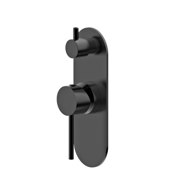 BK Morgan Chrome/Matt Black/Brushed Nickel/Brushed Gold/Brushed Bronze/Brushed Gun Metal Brass Round Shower/Wall Mixer With Diverter - HD reno