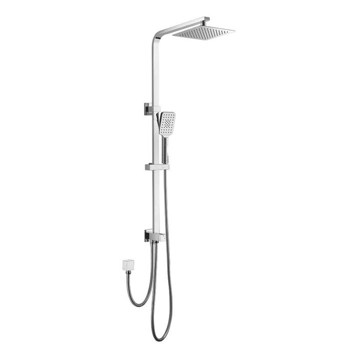 BK Eckig Brass Chrome/Matt Black Multifunction Shower With Overhead Rain Shower Twin Showers - HD reno