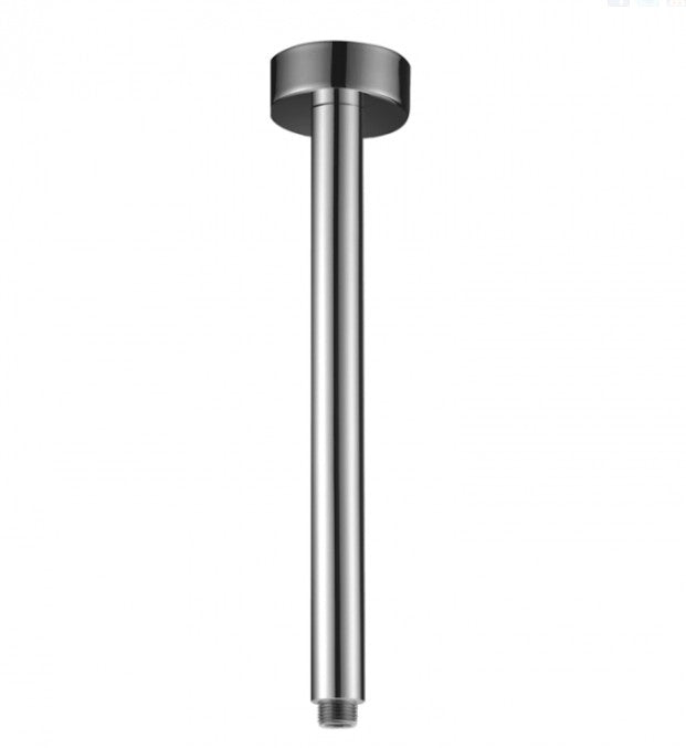450mm BK Rund Brass Chrome/Matt Black/Brushed Nickel Round Ceiling Droppers & Arms - HD reno