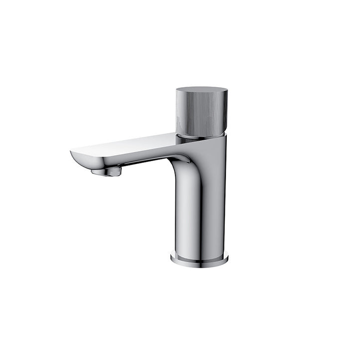 BK QI Luxus Chrome/Matt Black/Brushed Nickel/Brushed Gold Brass Round Short Basin Mixer - HD reno