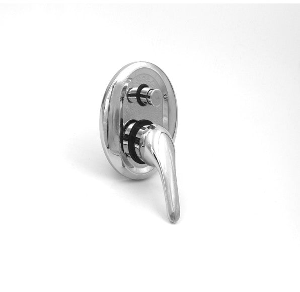 40mm BK Wahlen 10 Chrome Brass Shower Wall Mixer With Diverter - HD reno