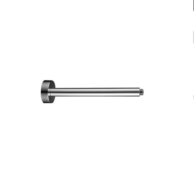 300mm BK Rund Brass Chrome/Matt Black/Brushed Nickel/Brushed Gold/Brushed Gunmetal Round Ceiling Droppers & Arms - HD reno
