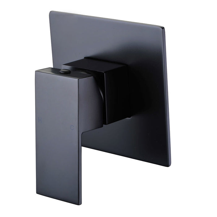 110mm ECKIG SQUARE SHOWER/BATH MIXER Chrome/Matt Black
