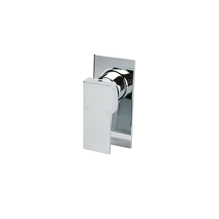 ECKIG RECTANGLE SHOWER/BATH MIXER Chrome/Matt Black