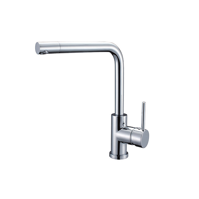 BK Kuchendesigner Chrome Brass Round Angle Swivel Kitchen Mixer - HD reno