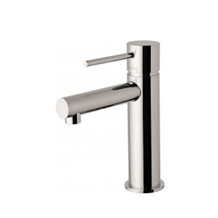 BK Rund Chrome/Matt Black/Brushed Nickel Premium Brass Soft Pex Hose Short Basin Mixer - HD reno