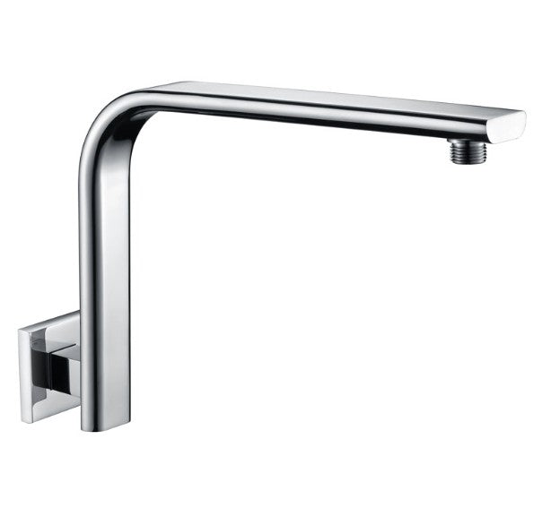 BK Eckig Brass Chrome/Matt Black/Brushed Nickel Curved Shower Droppers & Arms - HD reno