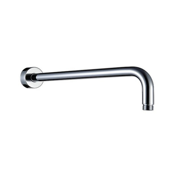 400mm BK Rund Brass Chrome/Matt Black/Brushed Nickel/Brushed Gold/Brushed Gunmetal Round Curve Wall Shower Droppers & Arms - HD reno