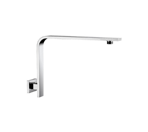 285mm BK Eckig Brass Chrome/Matt Black/Brushed Gun Metal/Brushed Nickel Square Curve Wall Shower Droppers & Arms - HD reno