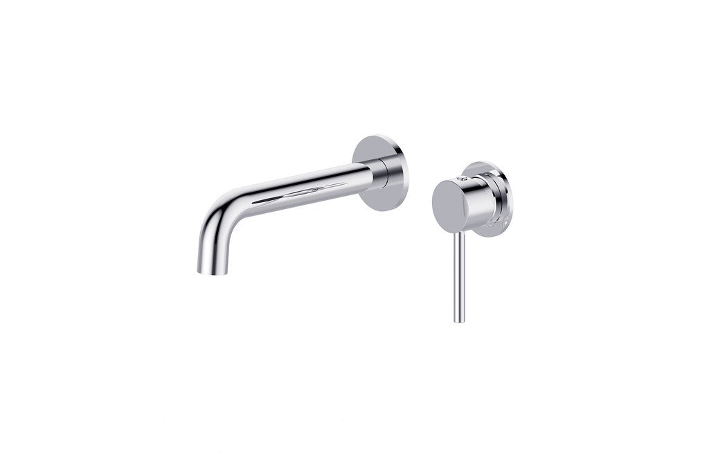 BK Morgan Chrome/Matt Black/Brushed Nickel/Brushed Gold/Brushed Bronze/Brushed Gun Metal Brass Round Bath/Basin Mixer With Spout - HD reno