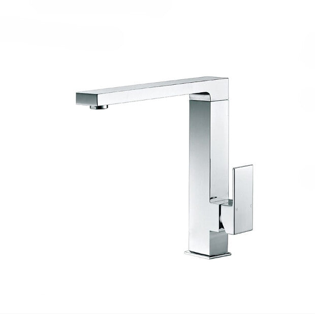 ECKIG SWIVEL SQUARE SINK MIXER Chrome/Matt Black