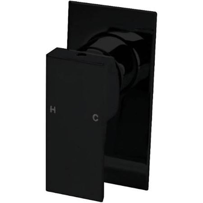 ECKIG RECTANGLE SHOWER/BATH MIXER Chrome/Matt Black