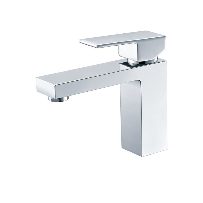 ECKIG SQUARE BASIN MIXER Chrome/Matt Black - HD reno
