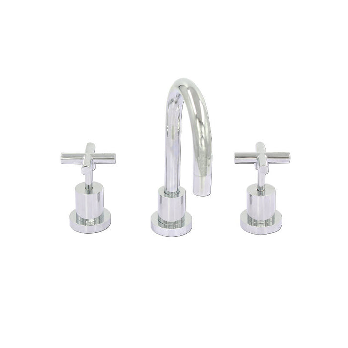 BK Wahlen 10 Chrome Brass Cross Handle Basin Tap Set - HD reno
