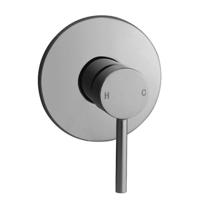 Aquaperla Pentro Chrome/Matt Black/Brushed Gold/Brushed Nickel/Gunmetal Grey Solid Brass Round Shower Mixer - HD reno