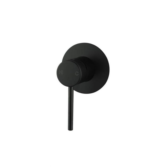 Aquaperla Pentro Chrome/Matt Black/Brushed Gold/Brushed Nickel/Gunmetal Grey Solid Brass Round With 65mm Thin Plate Shower Mixer - HD reno