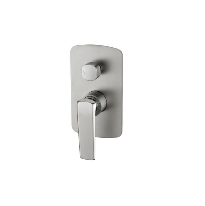 Aquaperla Esperia Chrome/Matt Black/Matt Black and Chrome/Brushed Gold/Brushed Nickel/Gunmetal Grey Solid Brass With Diverter Wall Mixer - HD reno
