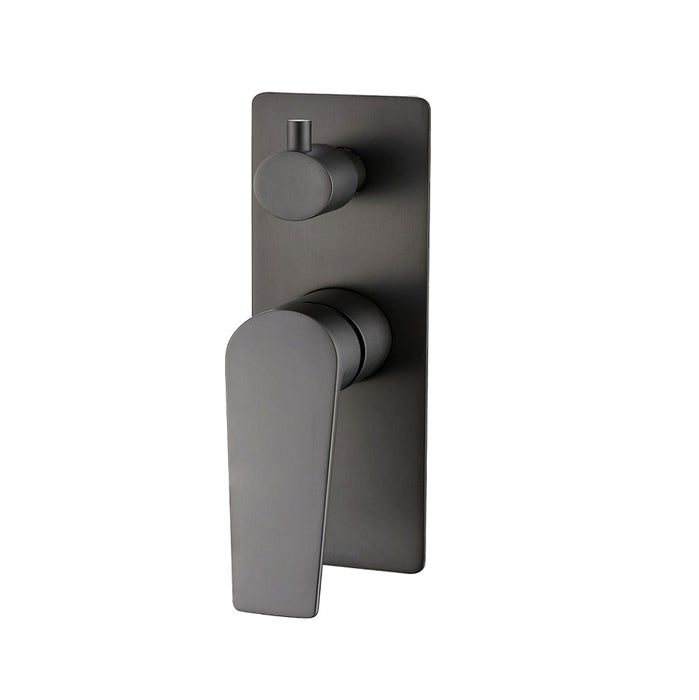 INS Zevio Matt Black/Brushed Nickel/Gunmetal Grey/Matte Black and Rose Gold/Chrome Wall Diverter Mixer