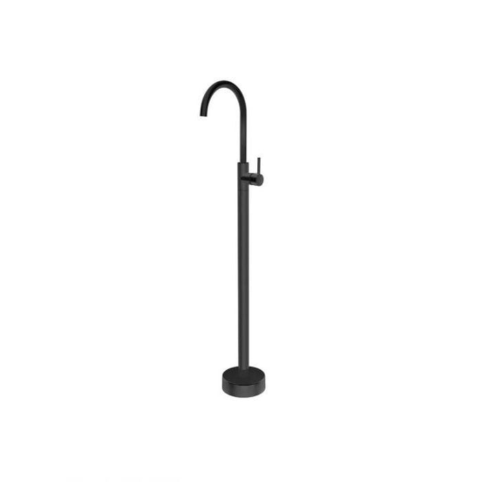 Aquaperla Pentro Chrome/Matt Black/Brushed Gold/Brushed Nickel/Gunmetal Grey Solid Brass Round Freestanding Mixer - HD reno