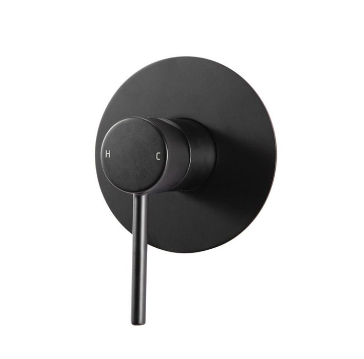 Aquaperla Pentro Chrome/Matt Black/Brushed Gold/Brushed Nickel/Gunmetal Grey Solid Brass Round Shower Mixer - HD reno