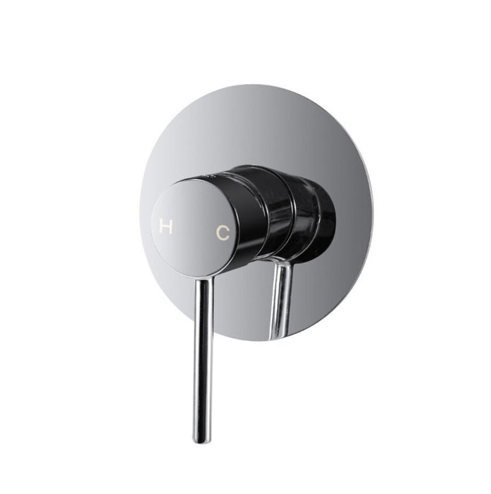 Aquaperla Pentro Chrome/Matt Black/Brushed Gold/Brushed Nickel/Gunmetal Grey Solid Brass Round Shower Mixer - HD reno