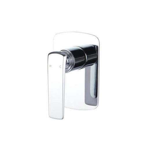 Aquaperla Esperia Chrome/Matt Black/Matt Black and Chrome/Brushed Gold/Brushed Nickel/Gunmetal Grey Solid Brass Square Wall Mixer - HD reno