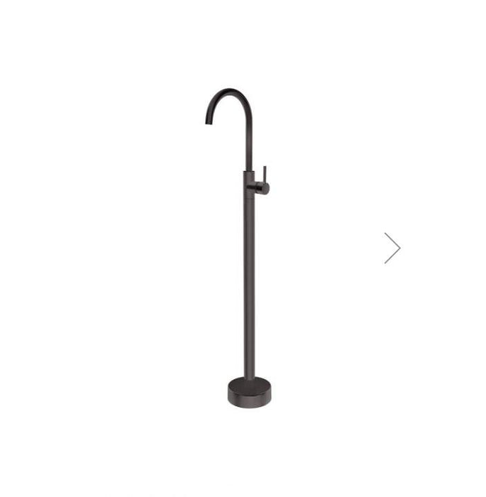 Aquaperla Pentro Chrome/Matt Black/Brushed Gold/Brushed Nickel/Gunmetal Grey Solid Brass Round Freestanding Mixer - HD reno
