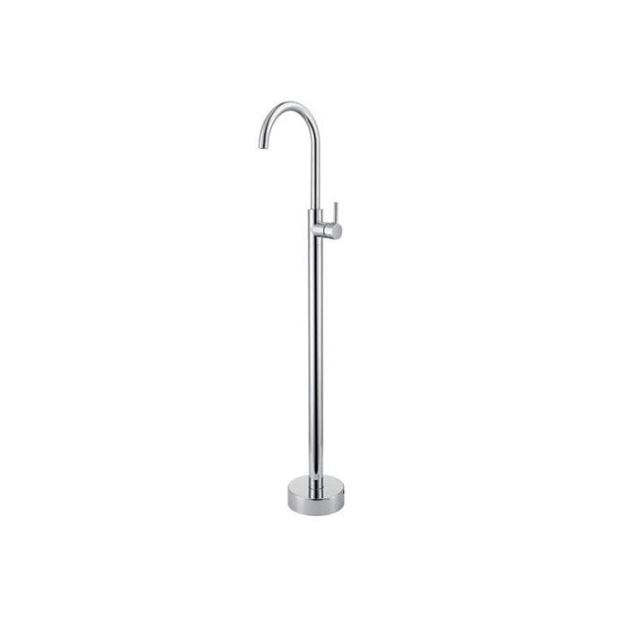 Aquaperla Pentro Chrome/Matt Black/Brushed Gold/Brushed Nickel/Gunmetal Grey Solid Brass Round Freestanding Mixer - HD reno