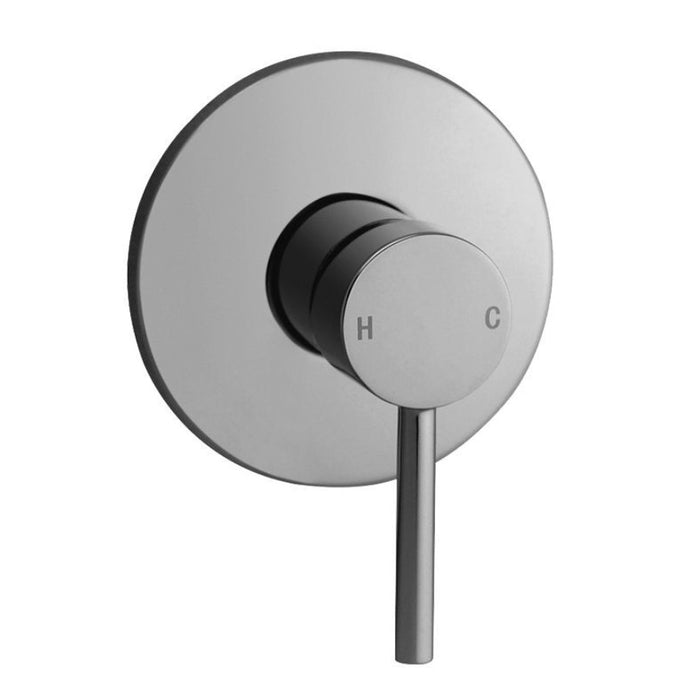 Aquaperla Pentro Chrome/Matt Black/Brushed Gold/Brushed Nickel/Gunmetal Grey Solid Brass Round Shower Mixer - HD reno