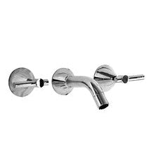 Kirra Plus Lever Bath Three-Piece Set Chrome Solid Brass