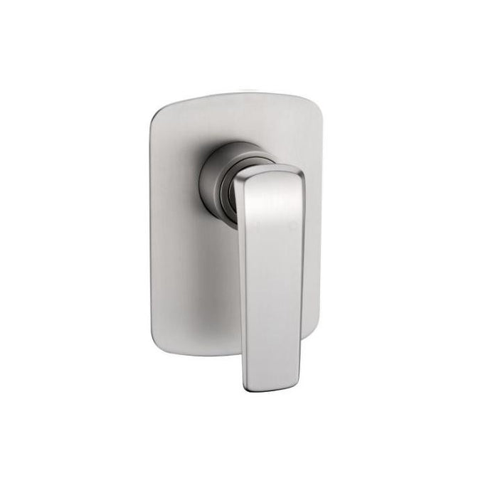 Aquaperla Esperia Chrome/Matt Black/Matt Black and Chrome/Brushed Gold/Brushed Nickel/Gunmetal Grey Solid Brass Square Wall Mixer - HD reno