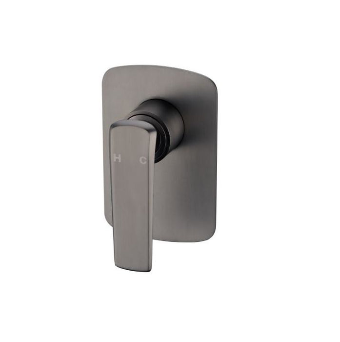 Aquaperla Esperia Chrome/Matt Black/Matt Black and Chrome/Brushed Gold/Brushed Nickel/Gunmetal Grey Solid Brass Square Wall Mixer - HD reno