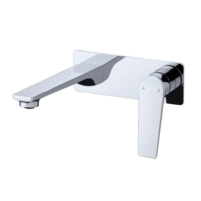 INS Zevio Matt Black/Brushed Nickel/Gunmetal Grey/Matte Black and Rose Gold/Chrome Wall Basin Mixer