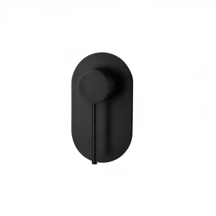 INS Roul Matt Black Round Wall Mixer